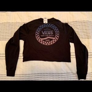 VANS cropped long sleeved shirt